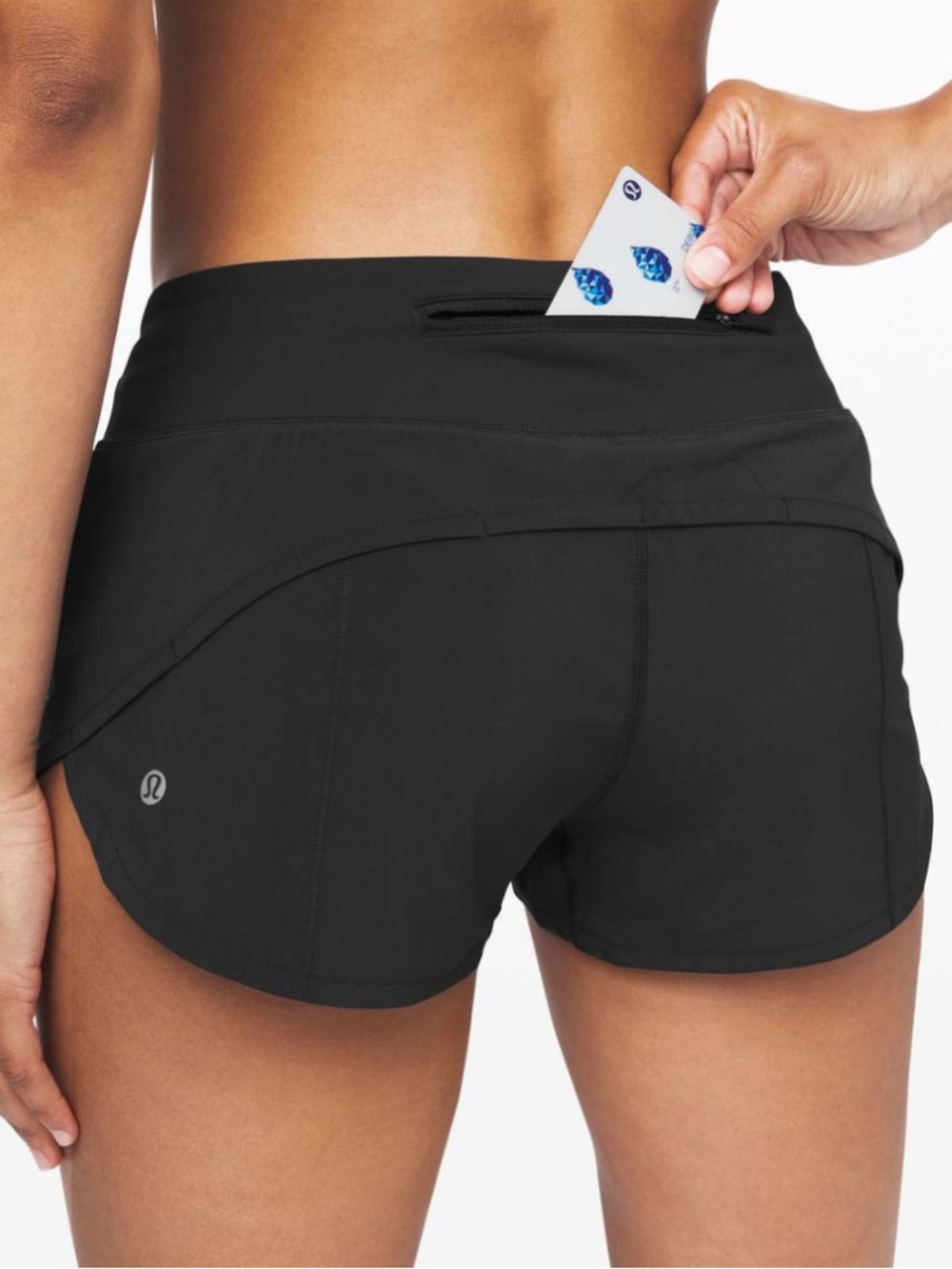 Lululemon speed up shorts black 10